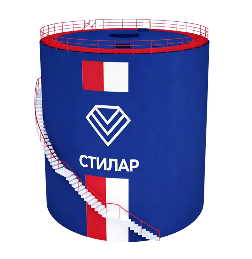 Цельносварной резервуар РВС для пожарного резервуара 50 м³ от завода-производителя